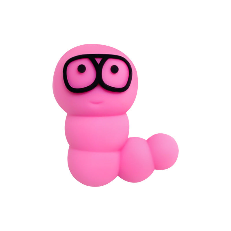 Wholesale 10pcs Factory New 3D Caterpillar Decompression Toy Stereo Silicone Beads Food Grade Keychain Beaded Accessories